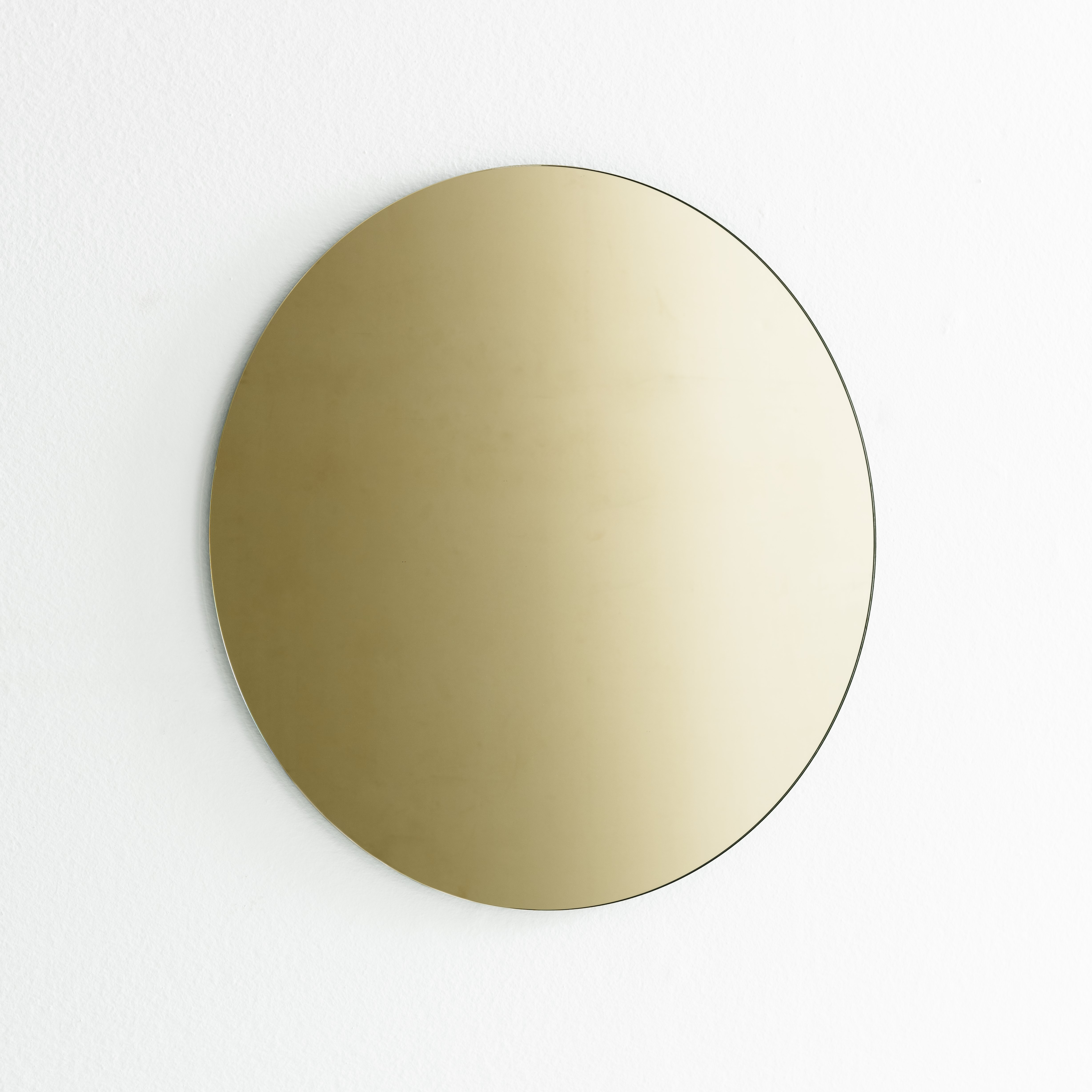 ARHome, Espejo de pared Luxury, 146 x 56, Dorado, Made in Italy